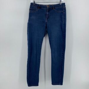 Refuge Womens Skinny Jeans Blue Denim Stretch Size 10 Medium Wash